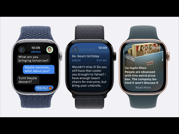 Apple Watch Series 10発表。過去最大ディスプレイで薄型化、広視野角OLED採用