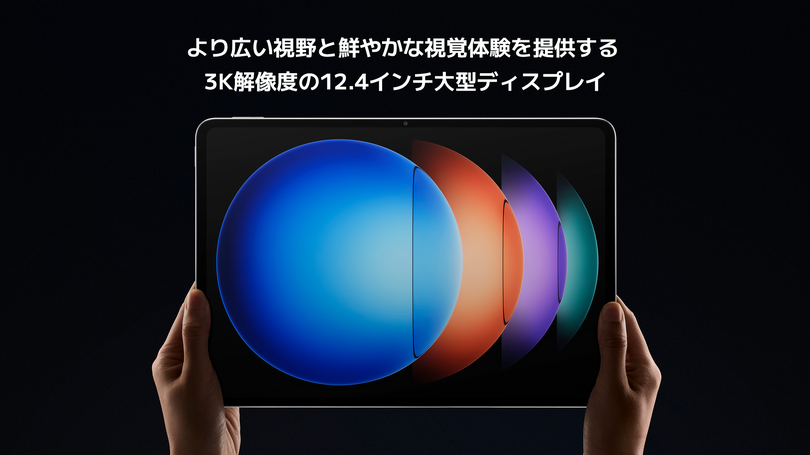 Xiaomi Pad 6S Pro 12.4発売、約7万円からのハイエンドAndroidタブレット
