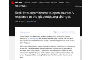 Red HatがRHELクローンLinuxベンダーを強く非難。「付加価値なくコードをリビルドするだけ」「オープンソースに対する脅威」 画像