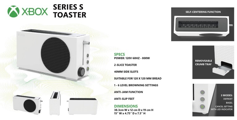 Xbox Series S型のトースターが発売？Xbox Series X型ミニ冷蔵庫に