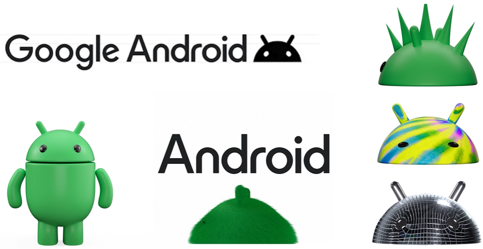 Androidロゴ刷新、「A」大文字でGoogleロゴと統一。Bugdroid 