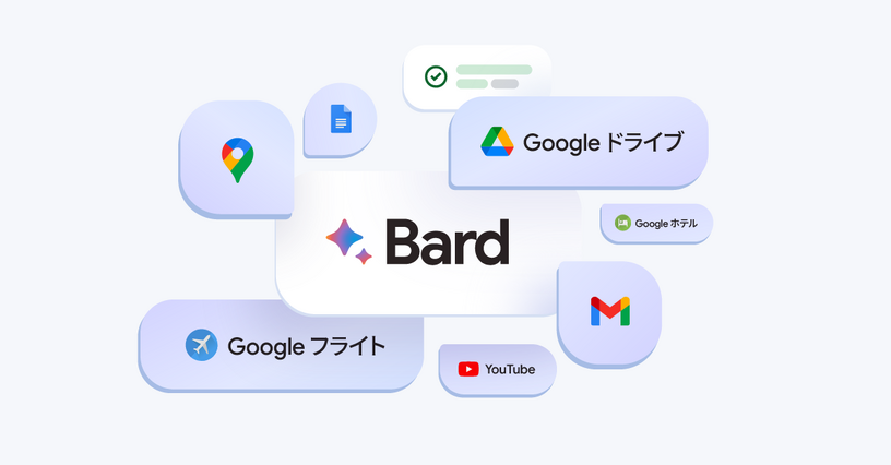 GoogleのAI『Bard』がGmailやGoogleマップ、YouTube等と連携。地図やメール本文を調べて回答が可能に 画像