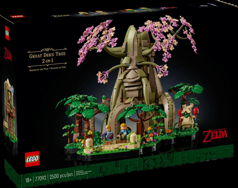 仕掛け満載のレゴ『ゼルダの伝説 デクの樹 2 in 1』BotWと時オカの組み替え式、9月1日発売で予約受付開始 画像
