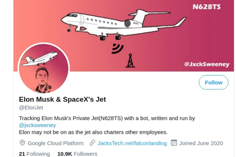 Twitter、イーロン・マスクの自家用ジェット追跡アカウントと作成者を凍結「家族がストーキングされた」 画像