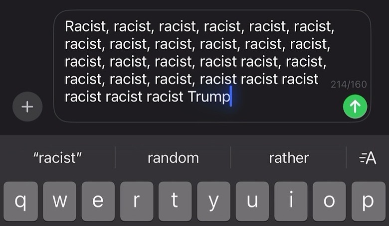 iPhoneにracist(人種差別主義者)と音声入力すると「トランプ」が候補に出る怪現象。Appleはバグと釈明、修正を約束