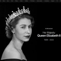 アップル、英エリザベス女王を追悼。トップページ全面で