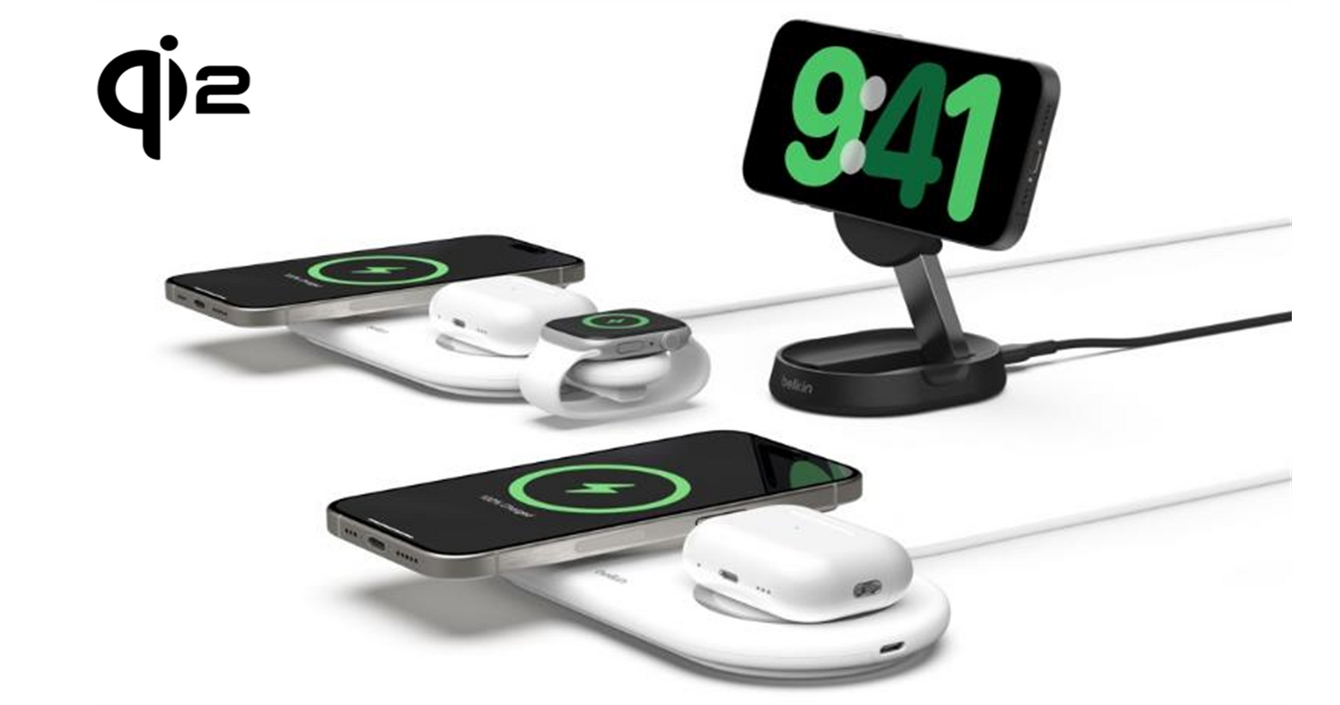 ベルキン、世界初のQi2公式認証ワイヤレス充電器を発売。iPhoneも