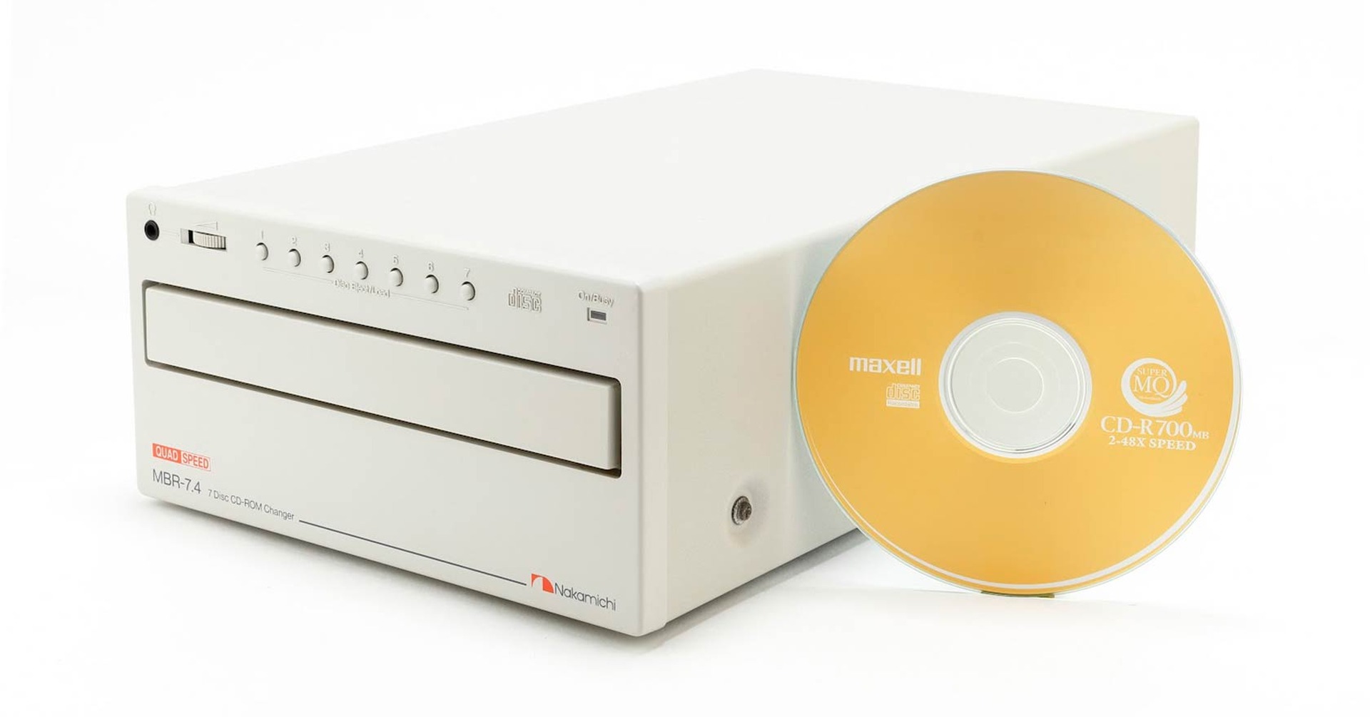 7連装CDチェンジャー付き光学ドライブ「MBR-7.4」（1995年頃