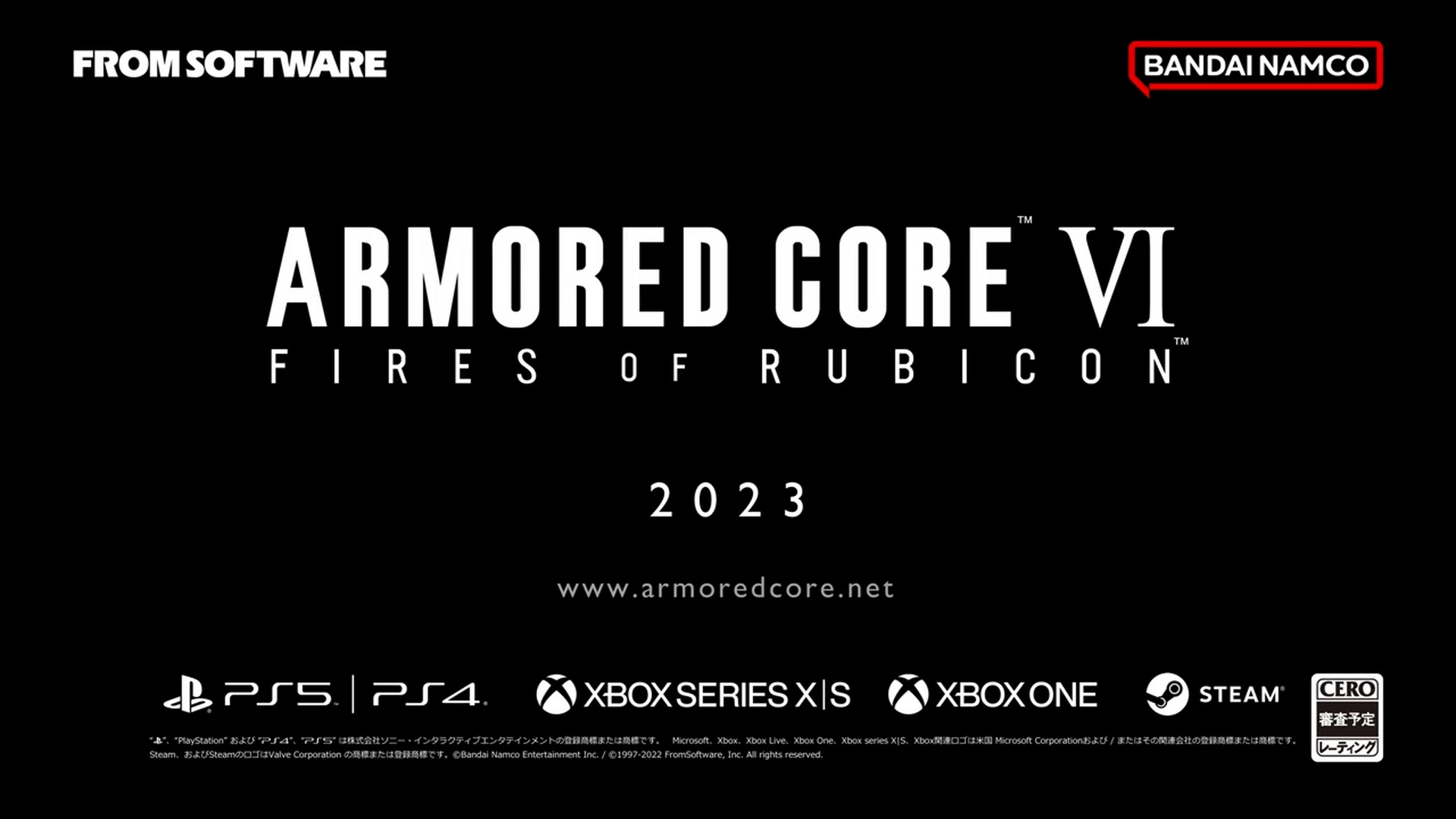 まさかのアーマード・コア新作『ARMORED CORE VI FIRES OF RUBICON