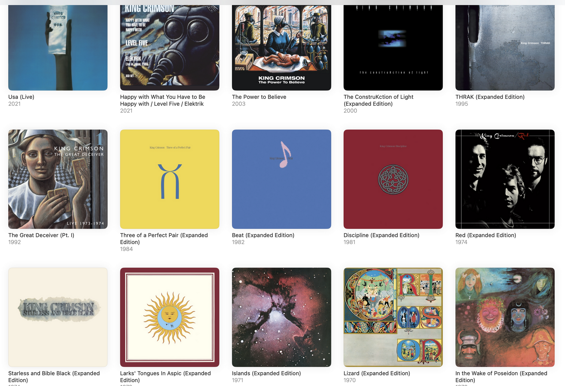 キング・クリムゾンの全アルバム「宮殿」「めざめ」「戦慄」「レッド」他がサブスクに。Apple Music  Singも対応で「スターレス」カラオケも（CloseBox） | テクノエッジ TechnoEdge