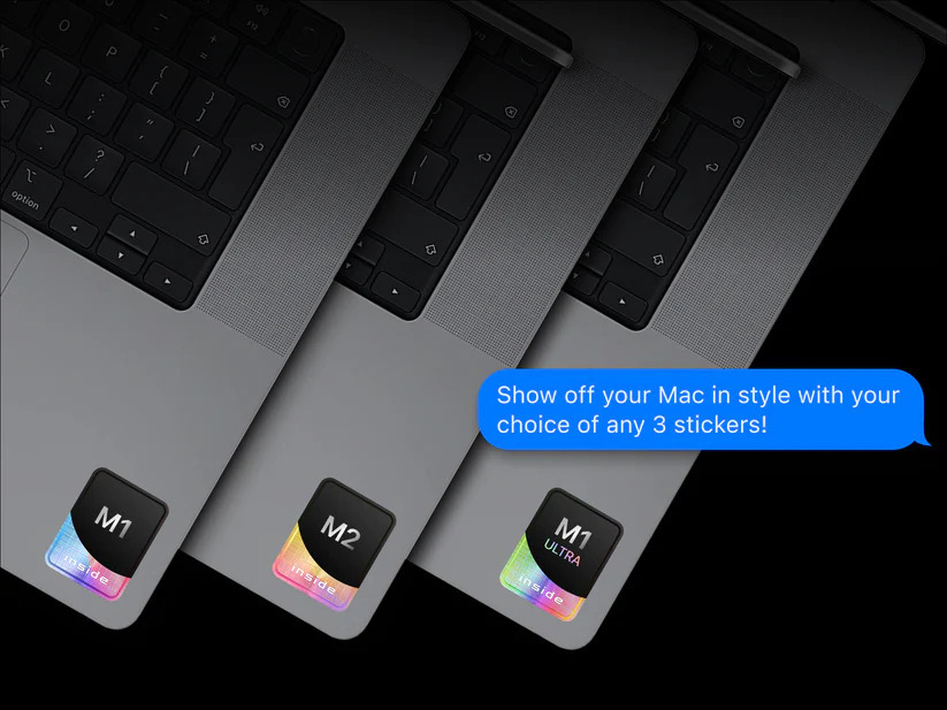 Mac用「Appleシリコン入ってる」ホログラムステッカー、「M2 Inside