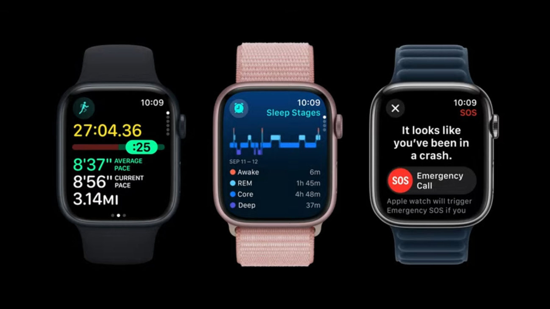 Apple Watch Series 9発表。新型SiP「S9」で高速化、画面輝度2倍、新色