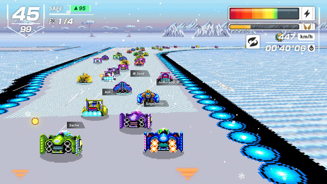 『F-ZERO 99』冬イベント『フローズンナイトリーグ』開幕、Mute Cityも雪化粧。期間限定カスタマイズパーツ配布