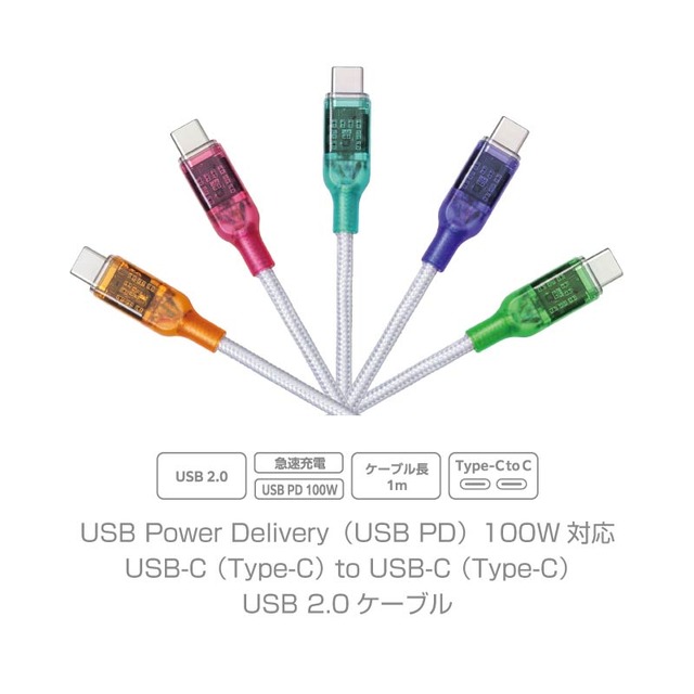 iMacを彷彿とさせるスケルトンボディのUSB PD対応ACアダプタとUSBケーブルを「テクノエッジ購買部」で販売開始