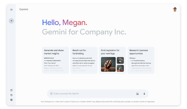 Google、企業向け生成AI『Gemini for Google Workspace』提供開始。GmailやDocs、シート等をAIがアシスト