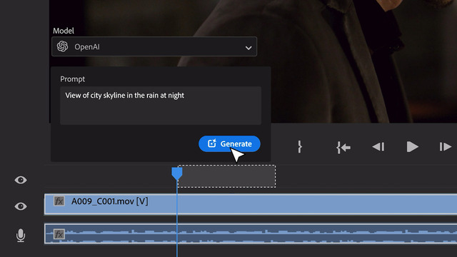 Adobe、Premiere Proの生成AI機能を先行公開。OpenAI SoraやRunwayのモデルも統合、物体の追加・削除やフレーム生成など
