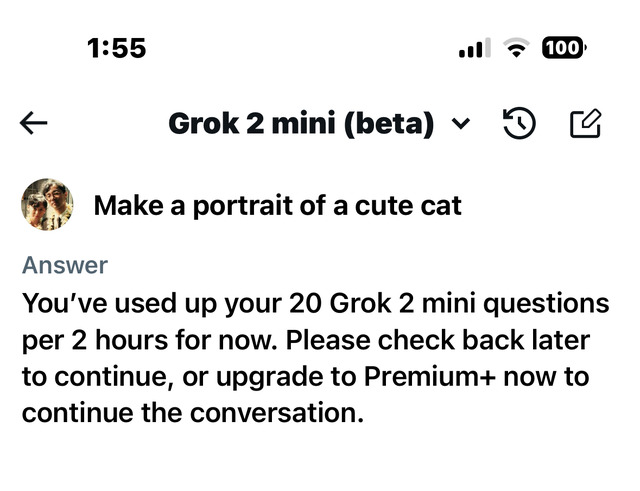 XのチャットAI新バージョン「Grok 2 mini（beta）」の画像生成（実はFLUX.1）を使ってみた（CloseBox）