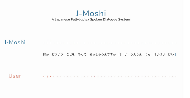 「うんうんうん」「はいはいはい」と会話の間を埋め、被せるようにグイグイ対話する日本語専用リアルタイム音声会話AI「J-Moshi」を名古屋大学が開発（生成AIクローズアップ）