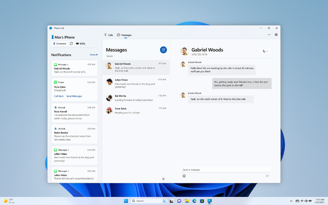 Windows 11で iMessageが使えるiPhone連携機能「Phone Link for iOS」提供開始。導入と使いかた