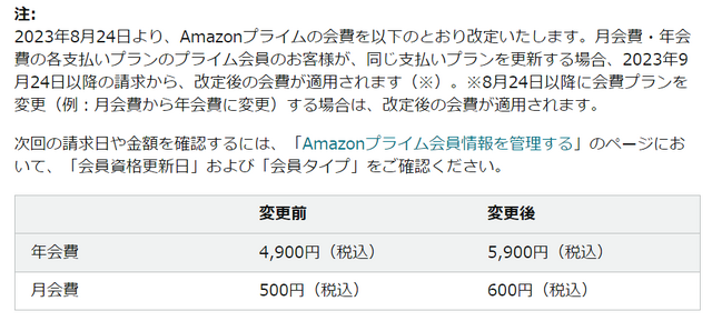 Amazonプライムの年会費が5900円に。4年ぶり2回目の値上げ