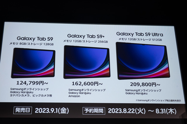 Galaxy Z Fold5とFlip5はauとドコモが9月1日発売。Galaxy Tab S9シリーズやWatch6も国内発表(価格一覧)