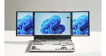 日本初の3画面ノートPC、先行販売開始中！残り17日